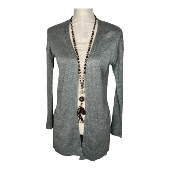 Pink‎ Rose women’s Greenish/Gray Cardigan - Picture 1 of 5